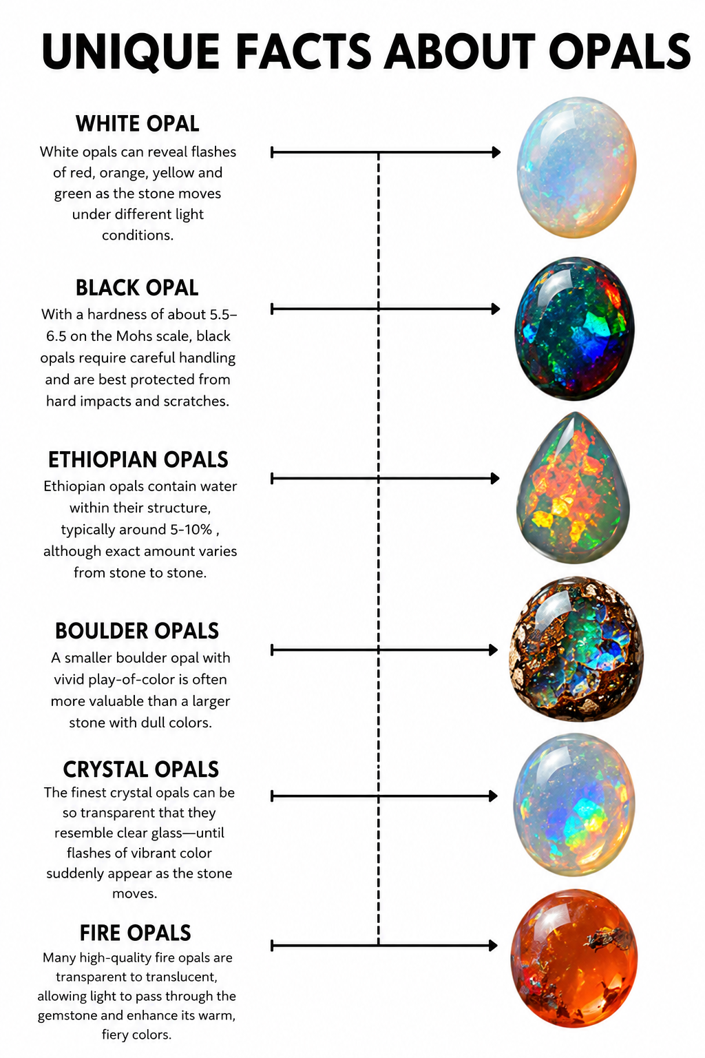 Unique Facts About Opals:Amazing Things you probably didn't know