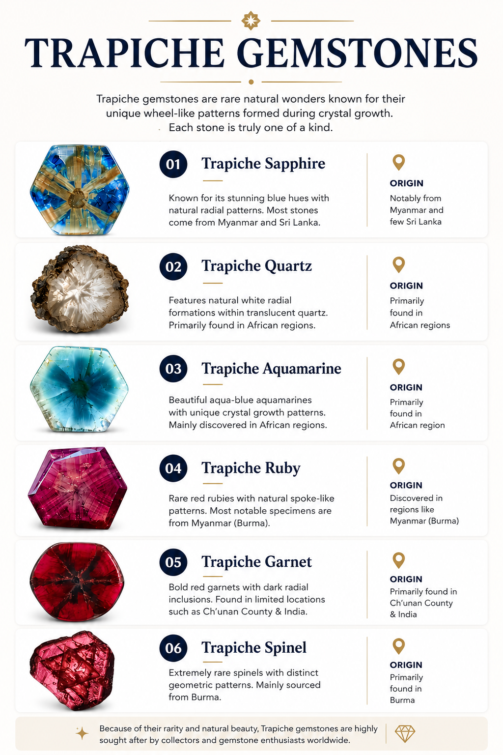 Trapiche Gemstones: Rare Natural Stones With Unique Crystal Patterns