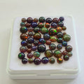 58 pcs of  Ethiopian Black Smoked Opal Round Shape | 16.8Cts | 3mm to 6mm size