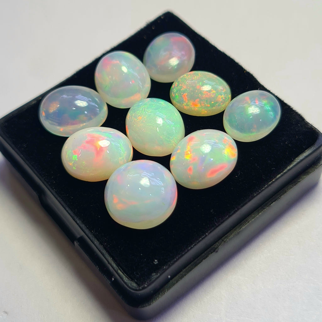 9 pcs of Natural Opal Oval Shape | 20.3Cts | 10mm to 11mm sizes