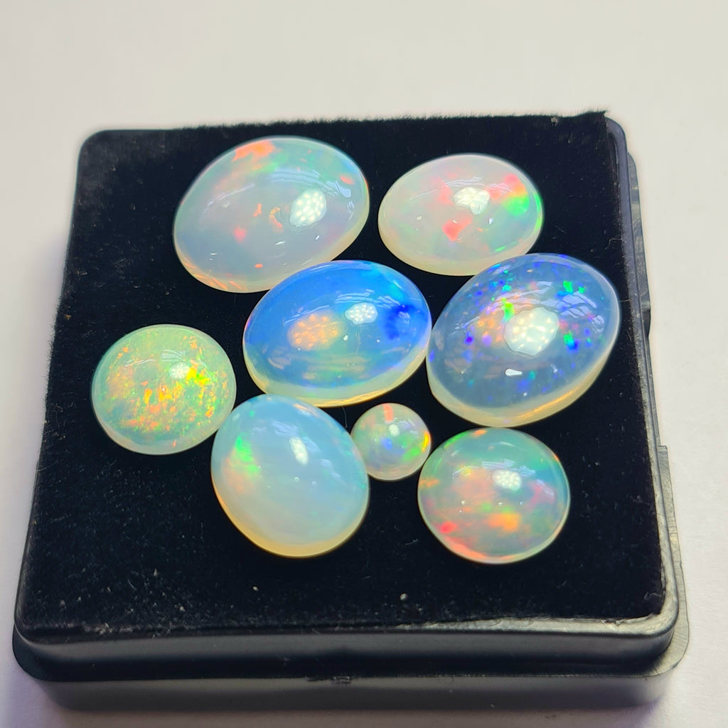 8 pcs of Natural Opal Mix Shape | 17Cts | 5mm to 14mm sizes