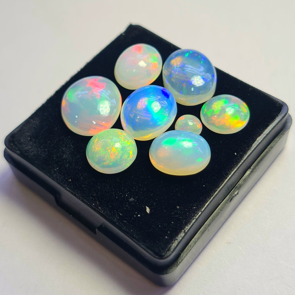 8 pcs of Natural Opal Mix Shape | 17Cts | 5mm to 14mm sizes