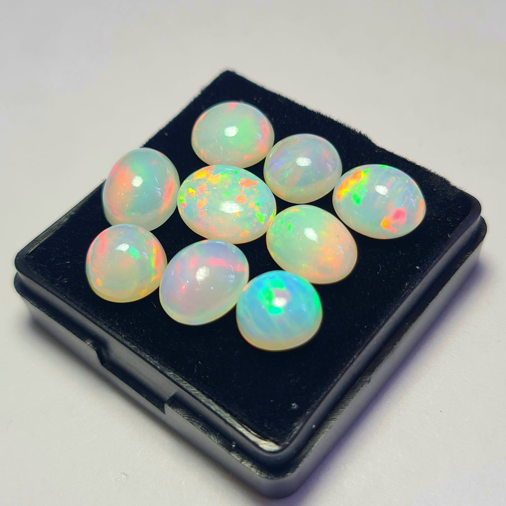 9 pcs of Natural Opal Mix Shape | 19.8Cts | 9mm to 12mm sizes