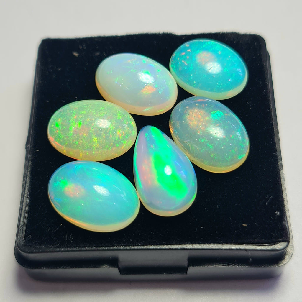 6 pcs of Natural Opal Mix Shape | 21Cts | 6mm to 14mm size