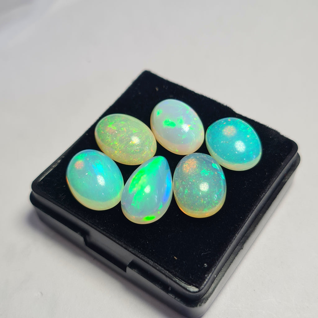 6 pcs of Natural Opal Mix Shape | 21Cts | 6mm to 14mm size