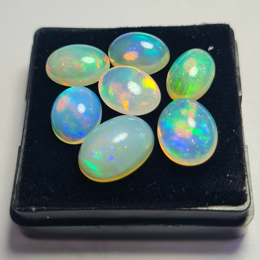 7 pcs of Natural Opal Oval Shape | 17.9Cts | 12mm to 14mm size
