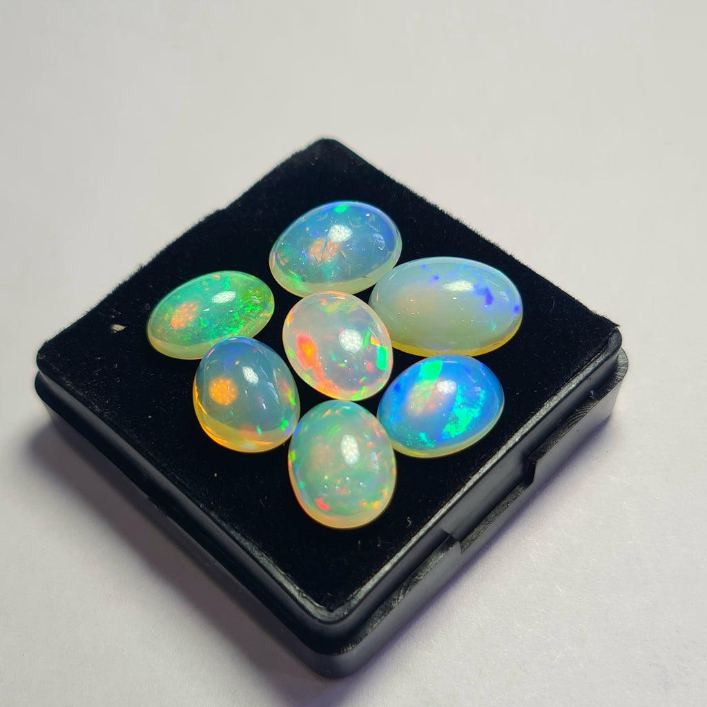 7 pcs of Natural Opal Oval Shape | 17.9Cts | 12mm to 14mm size