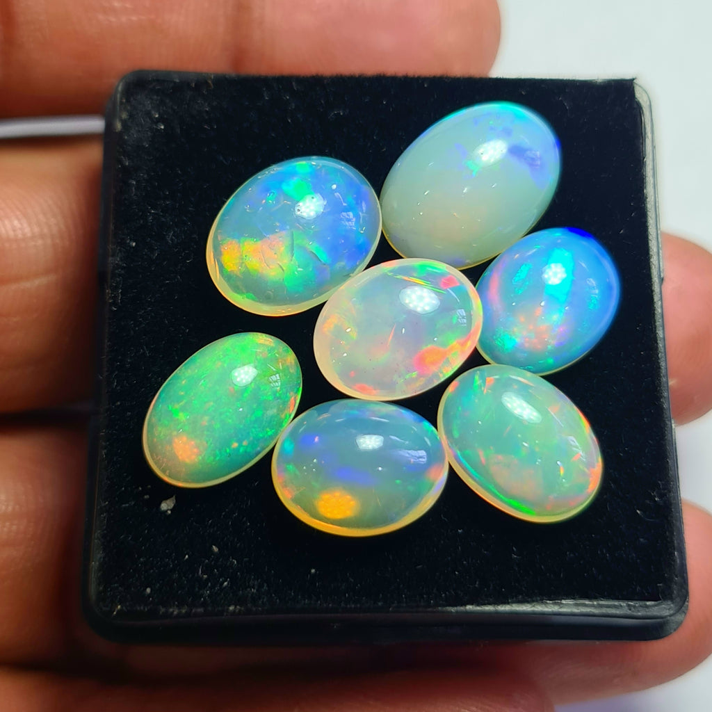 7 pcs of Natural Opal Oval Shape | 17.9Cts | 12mm to 14mm size