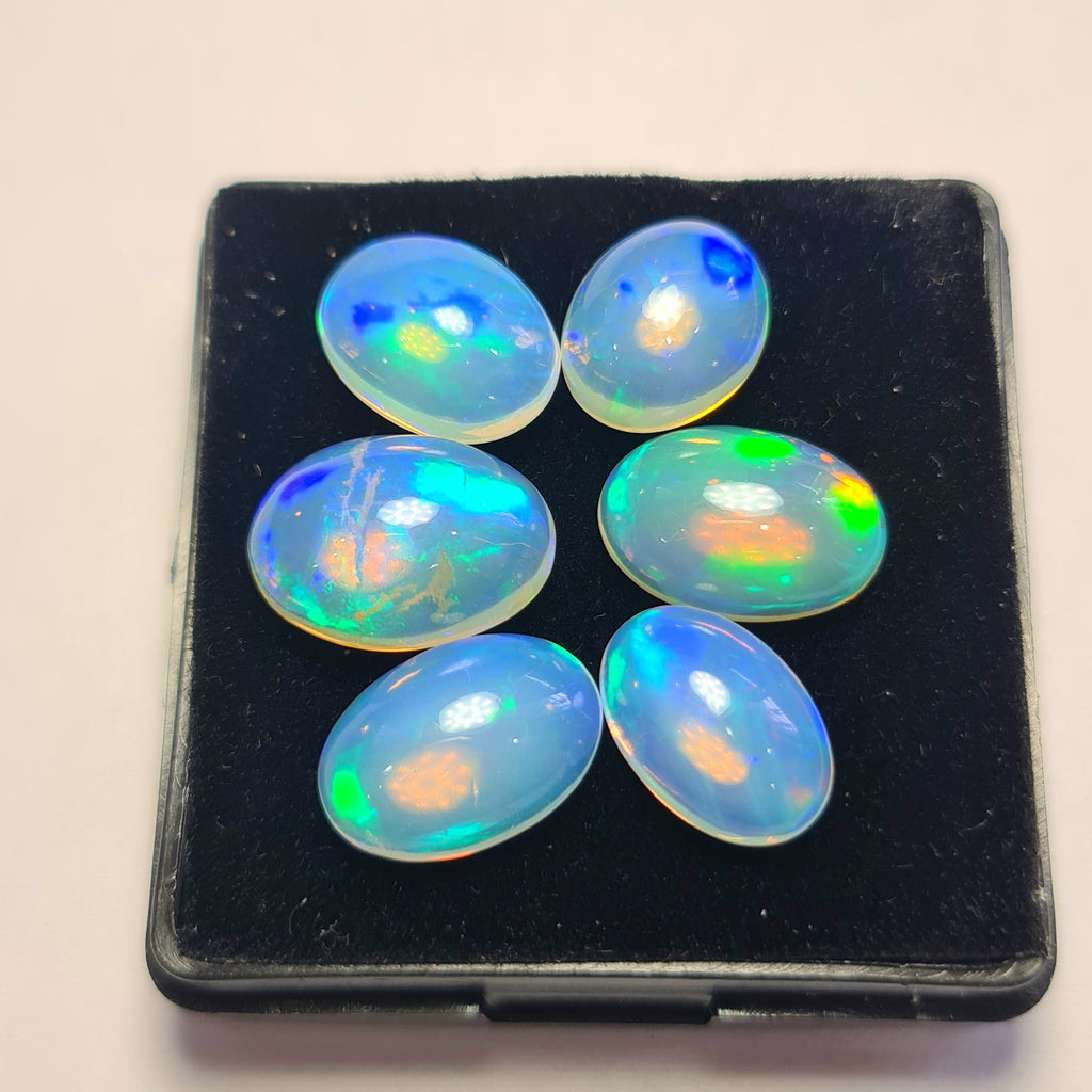 6 pcs of Natural Opal Oval Shape | 16Cts | 11mm to 14mm size