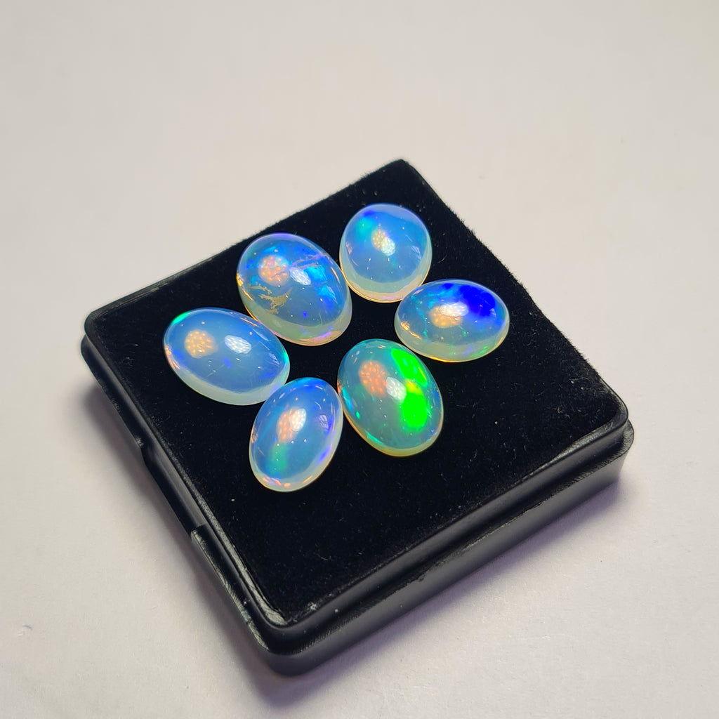 6 pcs of Natural Opal Oval Shape | 16Cts | 11mm to 14mm size