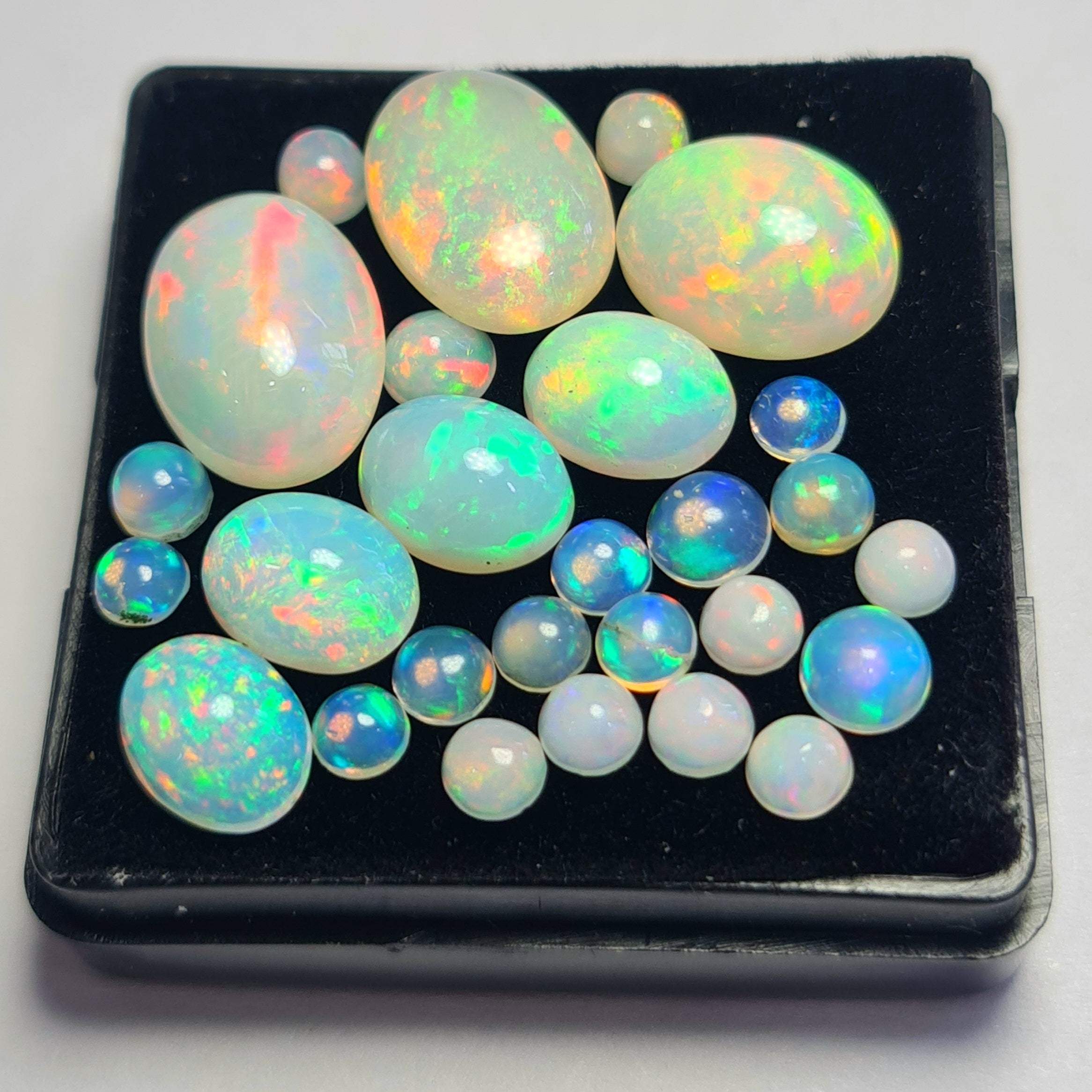 27 pcs of Natural Opal Mix Shape | 18.8Cts | 4mm to 14mm size