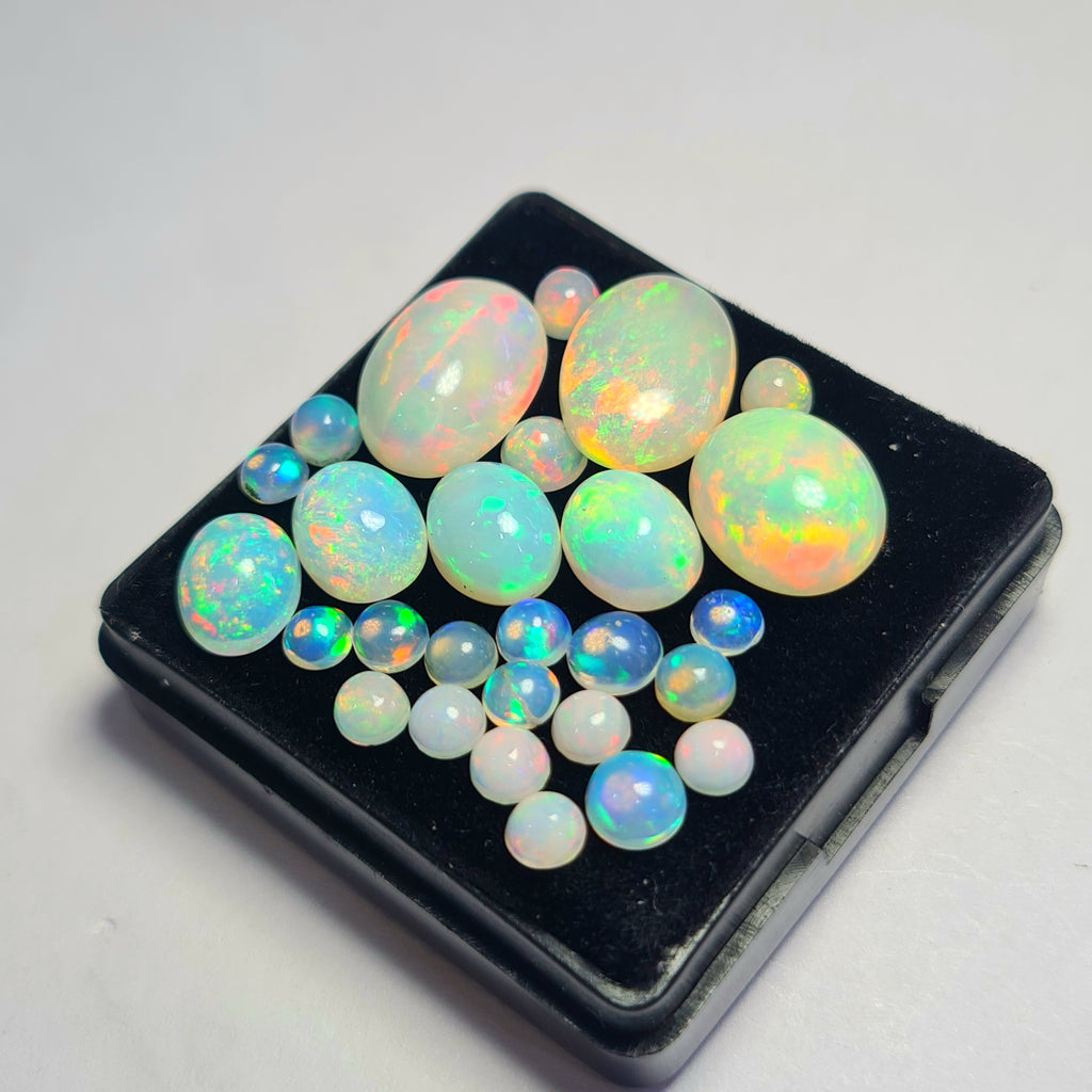 27 pcs of Natural Opal Mix Shape | 18.8Cts | 4mm to 14mm size