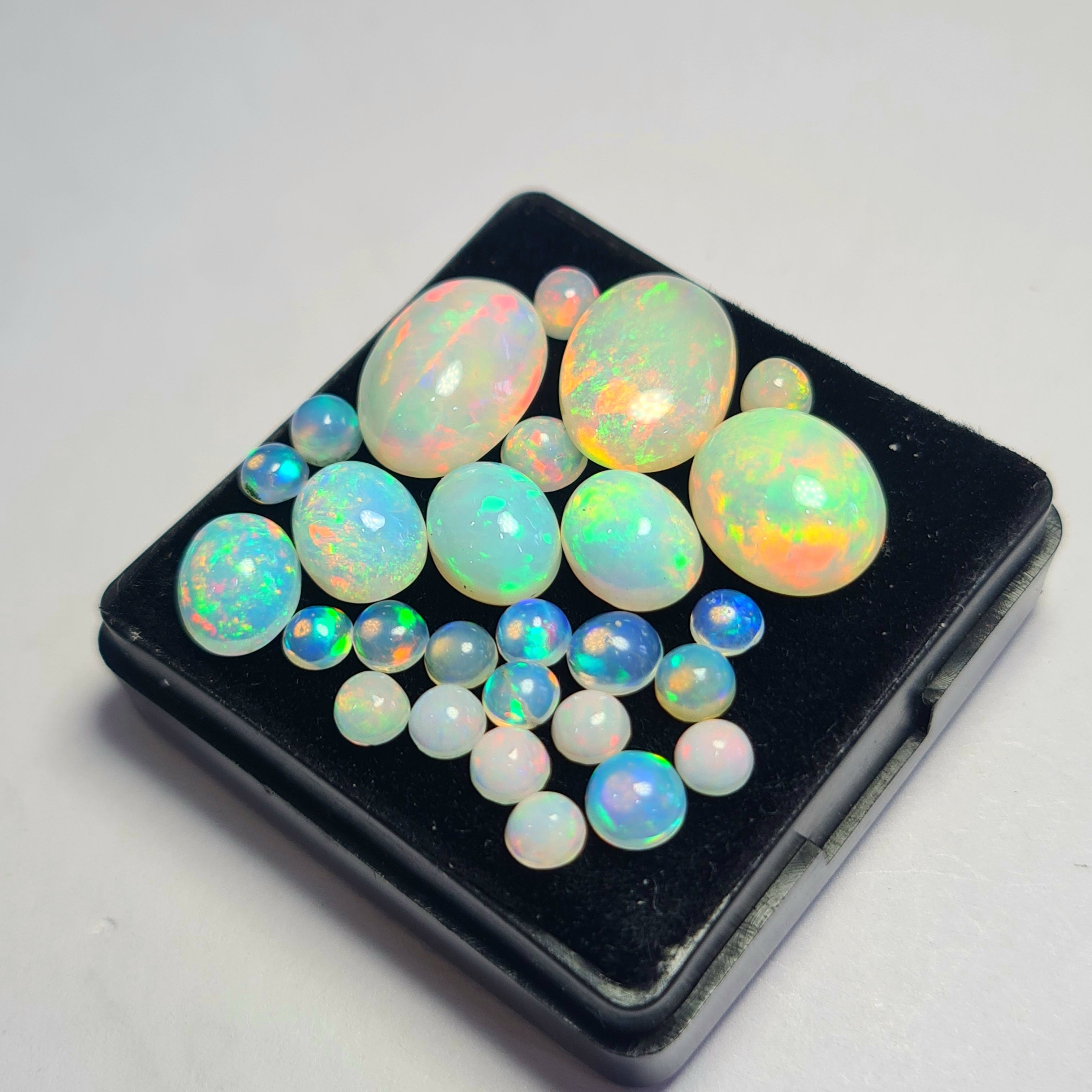 27 pcs of Natural Opal Mix Shape | 18.8Cts | 4mm to 14mm size