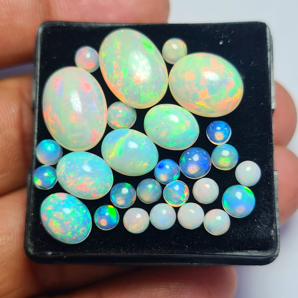 27 pcs of Natural Opal Mix Shape | 18.8Cts | 4mm to 14mm size