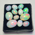 12 pcs of Natural Opal Oval Shape | 17.7Cts | 8mm to 14mm size