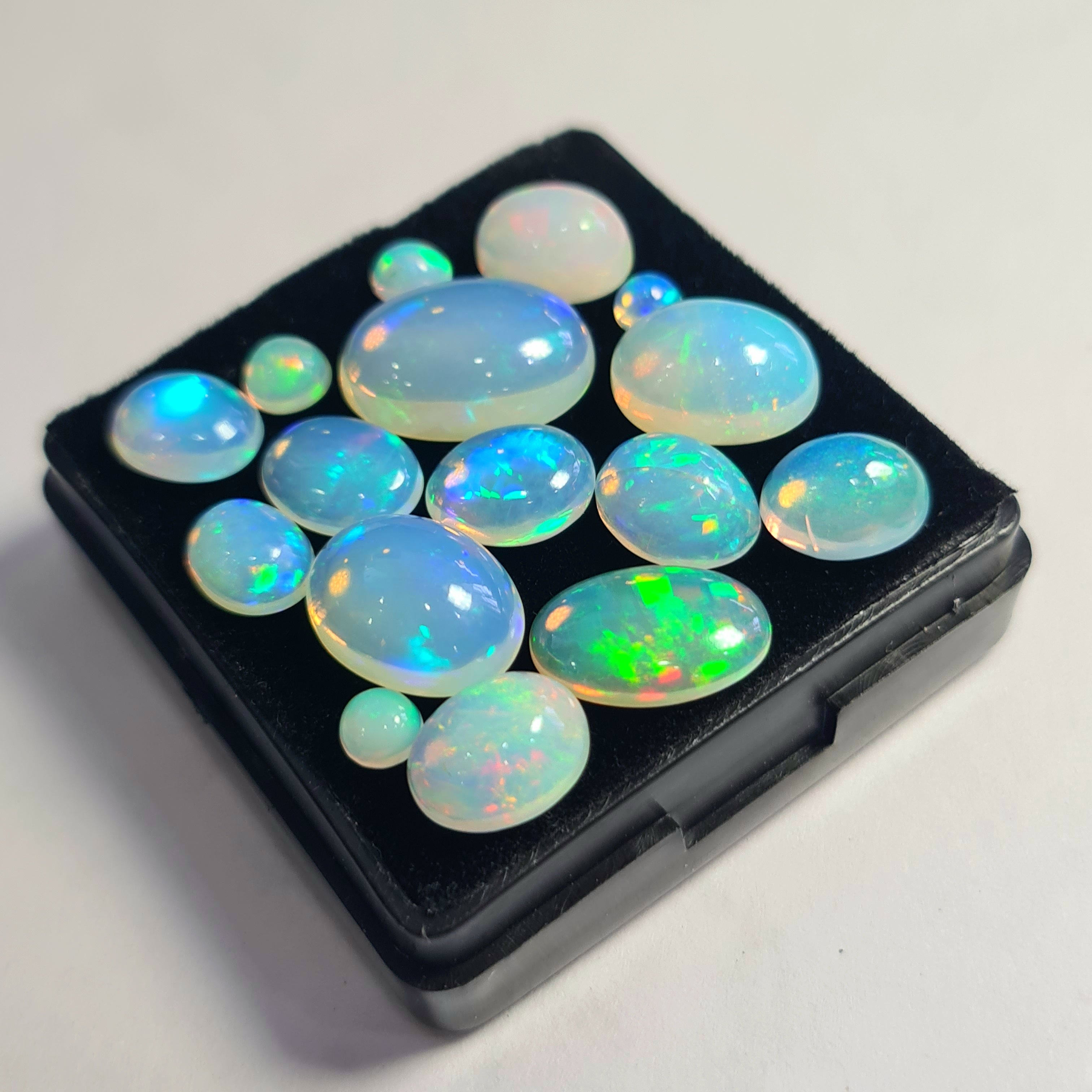16 pcs of Natural Opal Mix Shape | 19.3Cts | 4mm to 14mm size