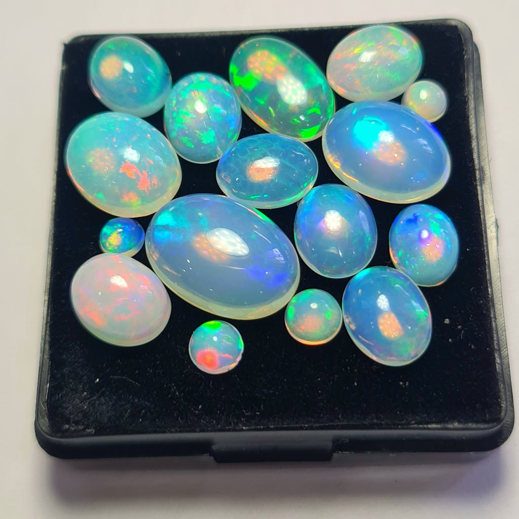 16 pcs of Natural Opal Mix Shape | 19.3Cts | 4mm to 14mm size