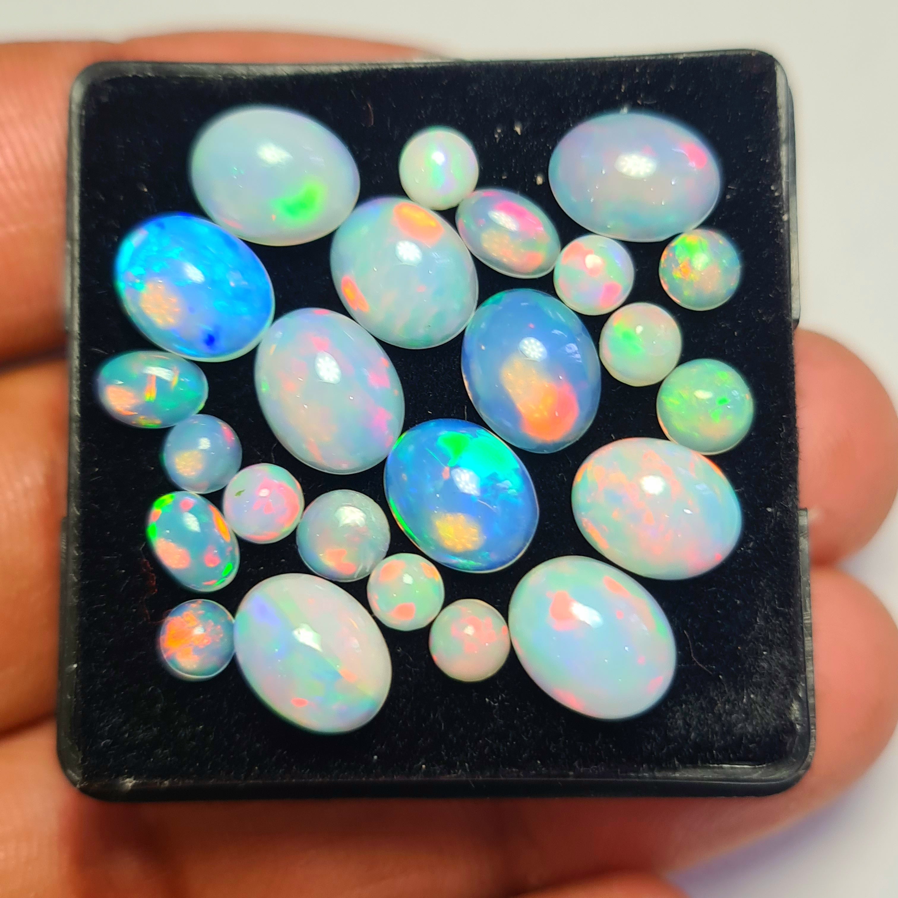 24 pcs of Natural Opal Mix Shape | 13.5Cts | 4mm to 9mm size