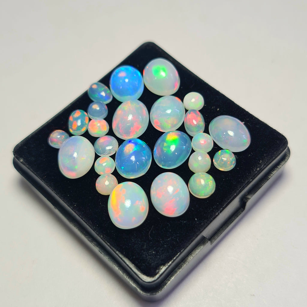 24 pcs of Natural Opal Mix Shape | 13.5Cts | 4mm to 9mm size