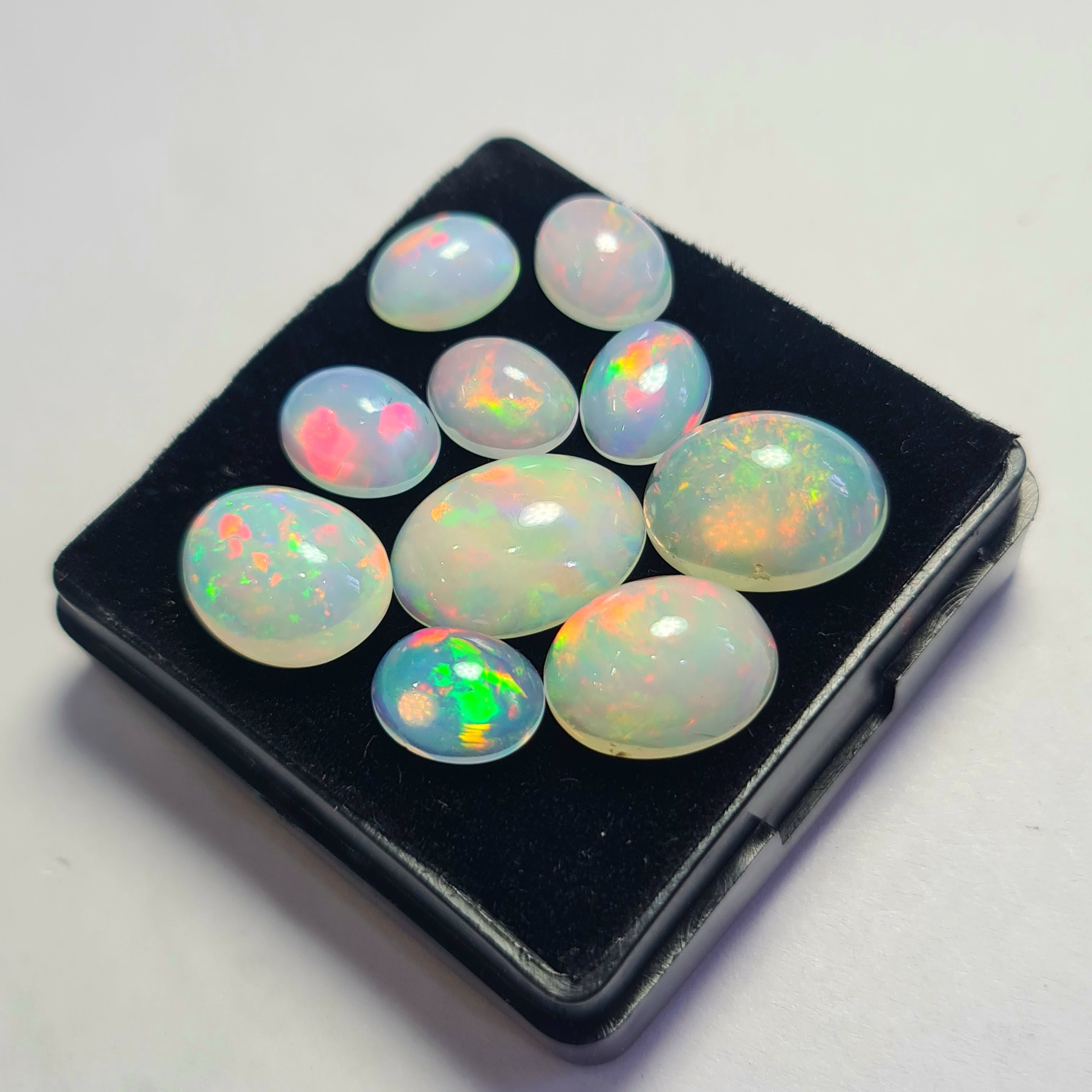 10 pcs of Natural Opal  Shape | 18.1Cts | 9mm to 14mm size