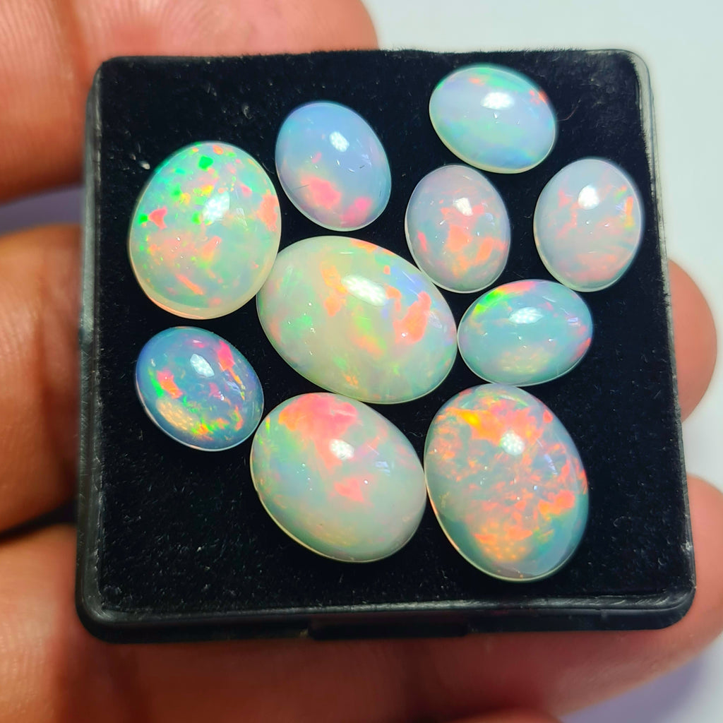 10 pcs of Natural Opal  Shape | 18.1Cts | 9mm to 14mm size