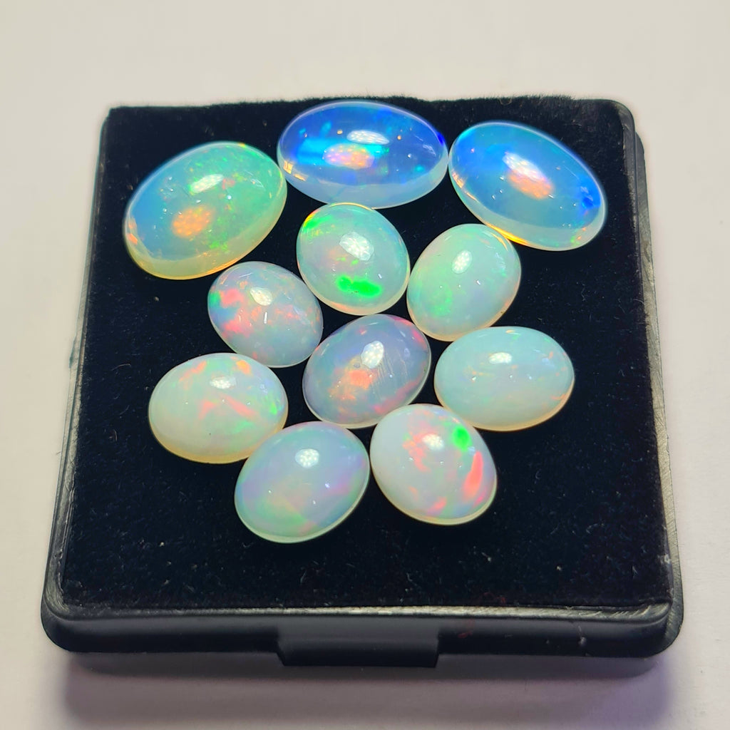 11 pcs of Natural Opal Oval  Shape | 15.8Cts | 9mm to 12mm size