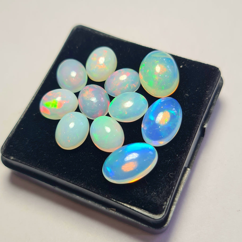 11 pcs of Natural Opal Oval  Shape | 15.8Cts | 9mm to 12mm size
