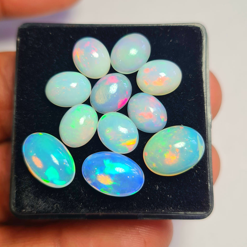 11 pcs of Natural Opal Oval  Shape | 15.8Cts | 9mm to 12mm size