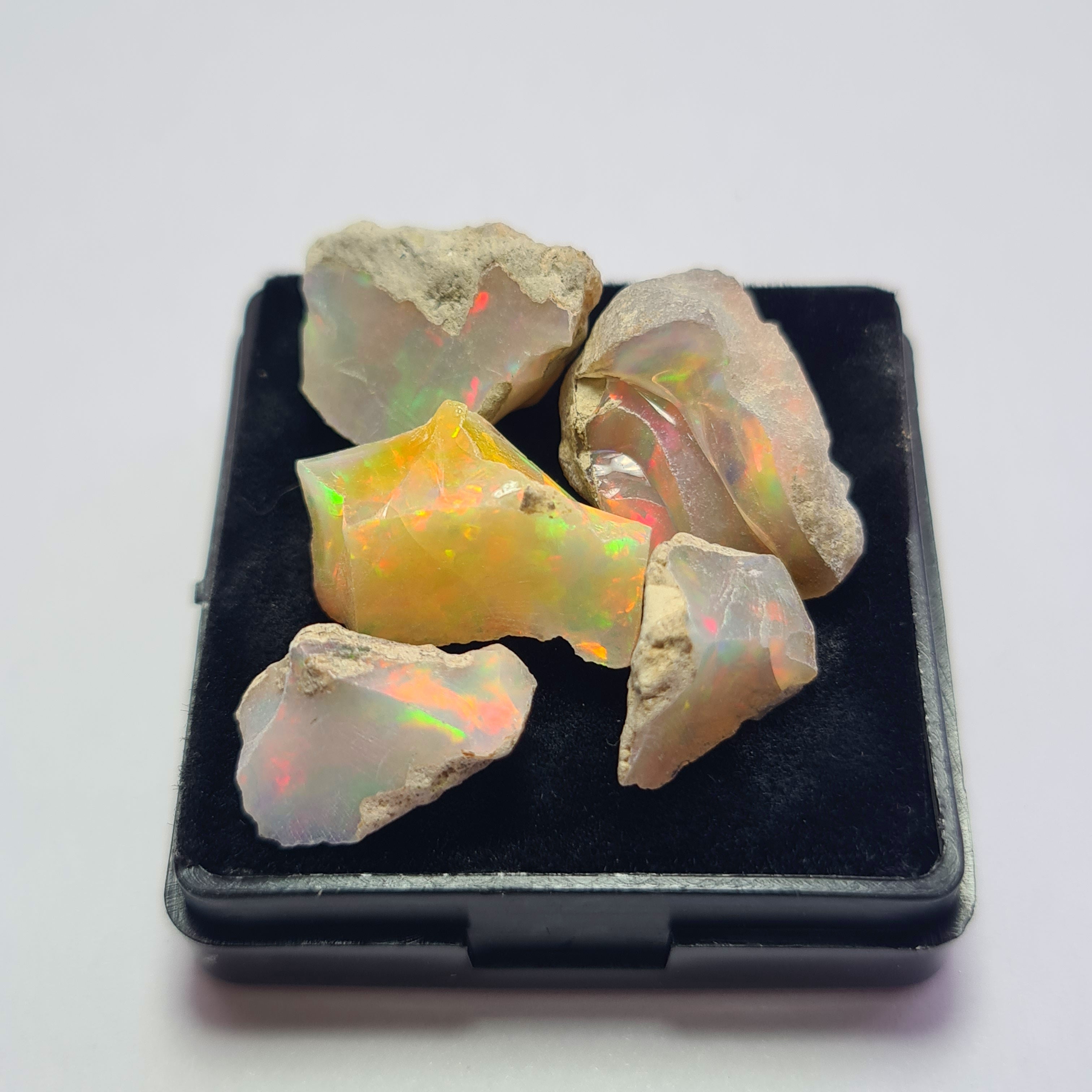 5 Pcs Natural Ethiopian  Opal Rough | Size: 15-20mm