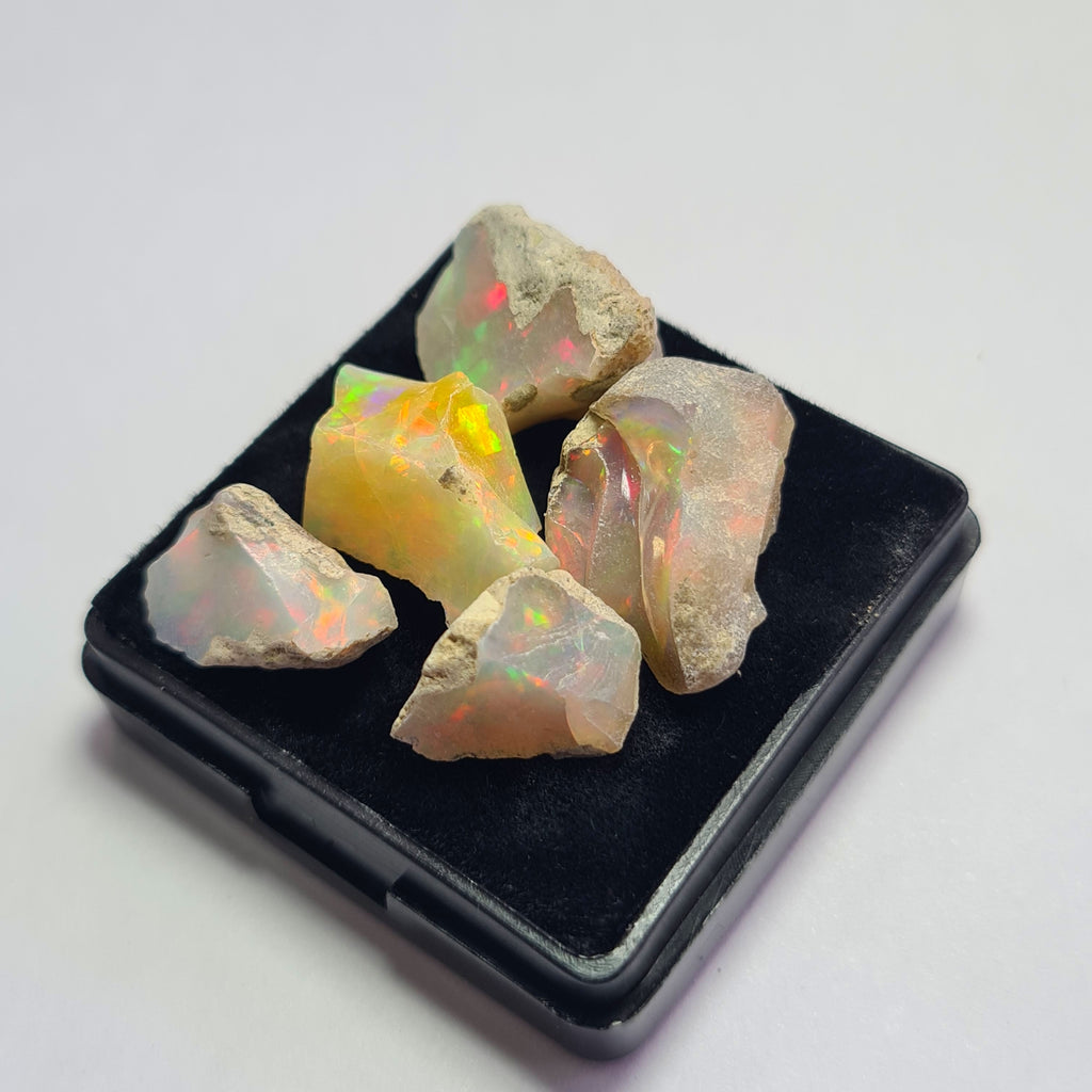 5 Pcs Natural Ethiopian  Opal Rough | Size: 15-20mm