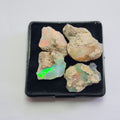 4 Pcs Natural Ethiopian  Opal Rough | Size: 15-24mm