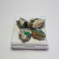 4 Pcs Natural Black Opal Rough | Size: 14-20mm