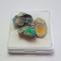 3 Pcs Natural Black Opal Rough | Size: 14-19mm