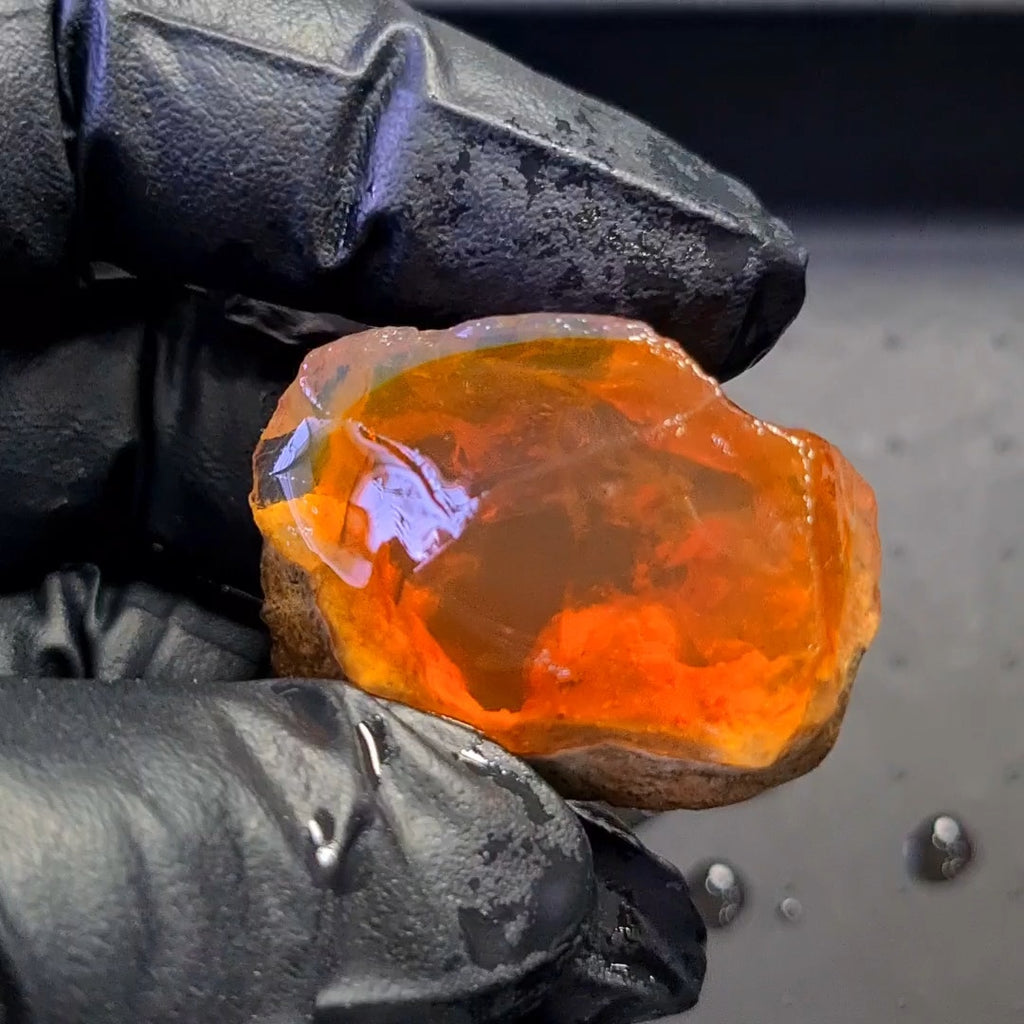 114 Carats | Ethiopian Water Opal Specimen grade | Brilliant play of colour| 40x32mm