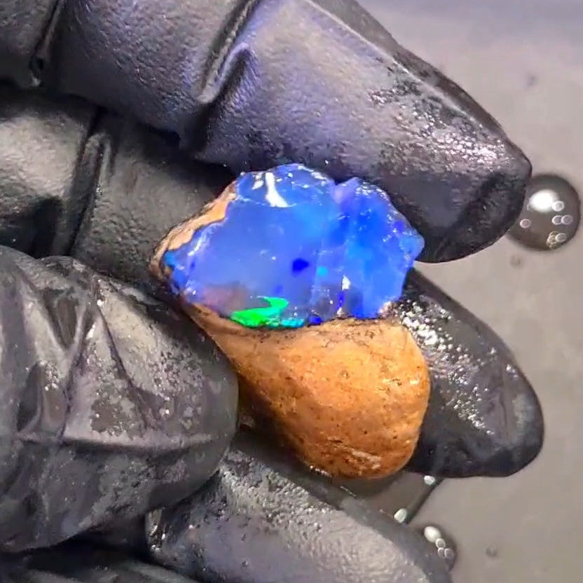 55 Carats | Ethiopian Water Opal Specimen grade | Brilliant play of colour| 32x25mm