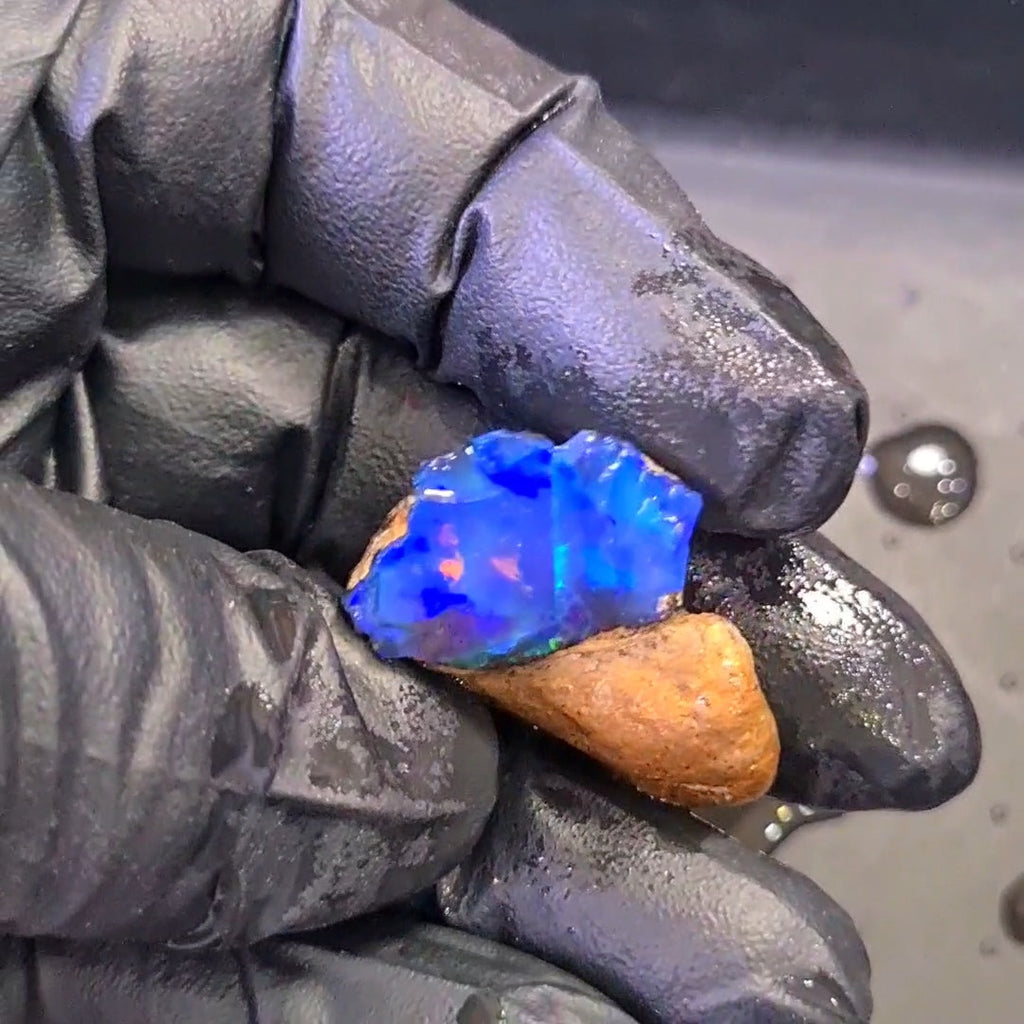 55 Carats | Ethiopian Water Opal Specimen grade | Brilliant play of colour| 32x25mm