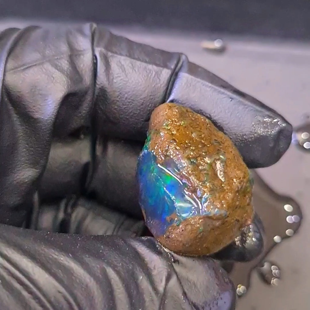82 Carats | Ethiopian Water Opal Specimen grade | Brilliant play of colour| 33x24mm