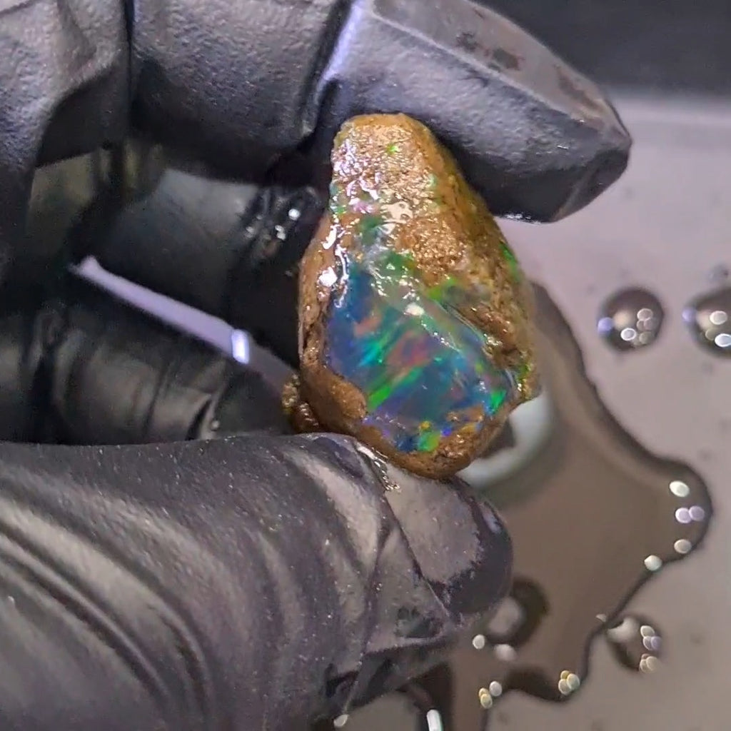 82 Carats | Ethiopian Water Opal Specimen grade | Brilliant play of colour| 33x24mm