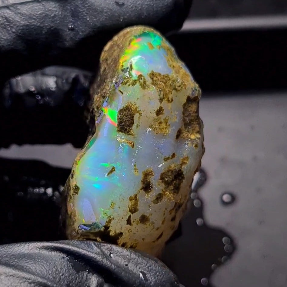 392 Carats | Ethiopian Jumbo Water Opal Specimen grade | Brilliant play of colour| 57x47mm