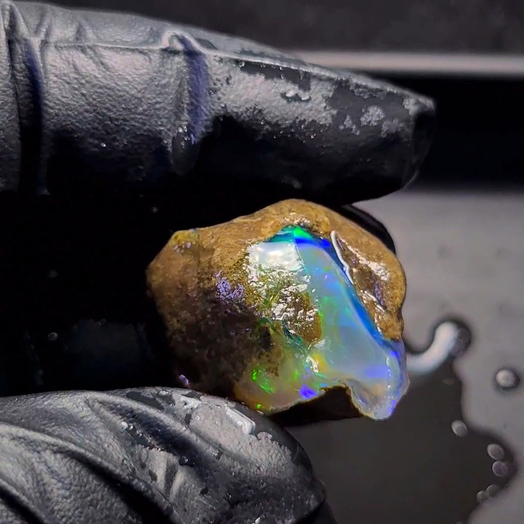 108 Carats | Ethiopian Water Opal Specimen grade | Brilliant play of colour| 36x27mm