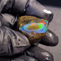 122Carats | Ethiopian Phantom Water Opal Specimen grade | Brilliant play of colour| 36x30mm