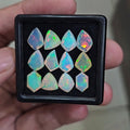 12 Pcs Natural Ethiopian Opal Faceted | Fancy | 8-10mm| With Box