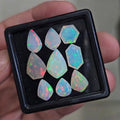 9 Pcs Natural Ethiopian Opal Faceted | Fancy | 9-14mm| With Box