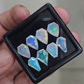 8 Pcs Natural Ethiopian Opal Faceted | Fancy  | 11-12mm| With Box