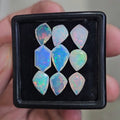 9 Pcs Natural Ethiopian Opal Faceted | Fancy | 9-13mm| With Box