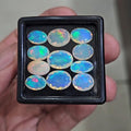 11 Pcs Natural Ethiopian Opal Faceted | Oval | 8-13mm| With Box