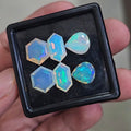 6 Pcs Natural Ethiopian Opal Faceted | Fancy  | 10-13mm| With Box