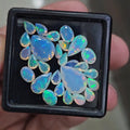 27 Pcs Natural Ethiopian Opal Faceted | Oval & Pear | 6-14mm| With Box