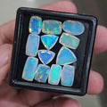12 Pcs Natural Ethiopian Opal Faceted | Mix | 7-13mm| With Box
