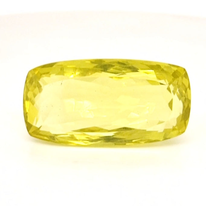 Natural Lemon Quartz Faceted  | Rectangle  | Size: 30x16mm